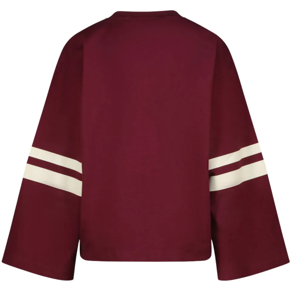 Raizzed Tiana longsleeve met print donkerrood, foto 4