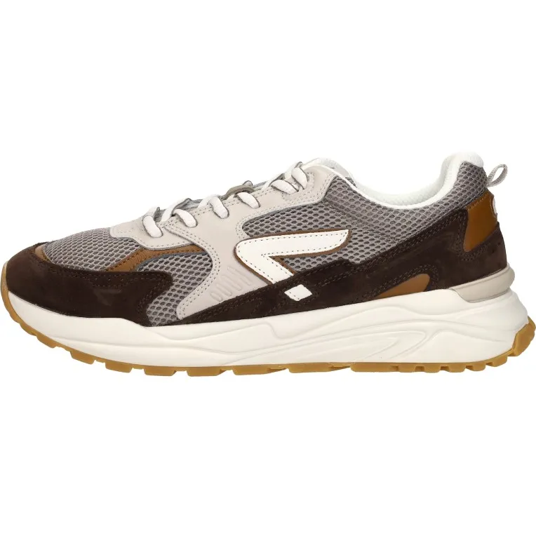 Hub Grid sneaker bruin, foto 2