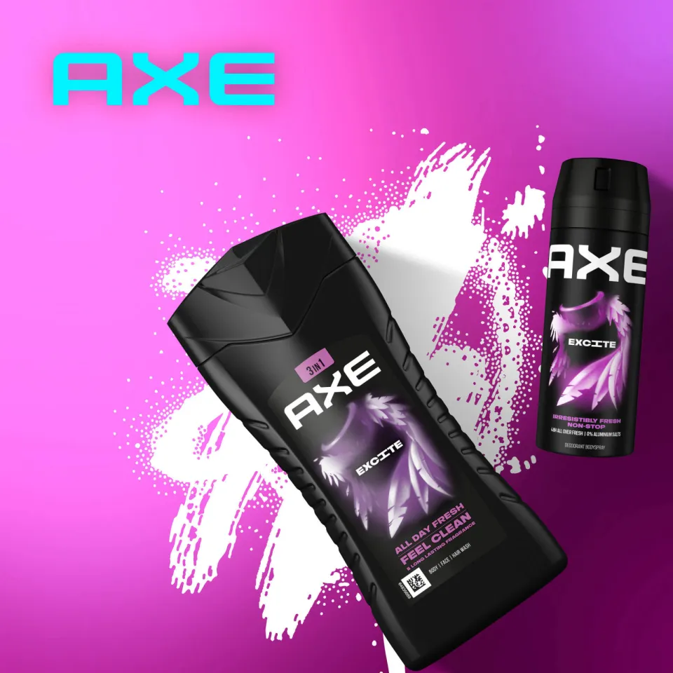 Axe Excite 3-in-1 douchegel, foto 4