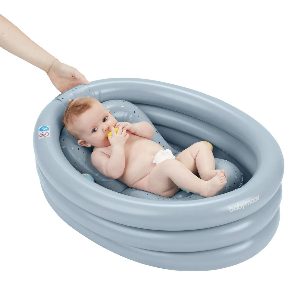 Babymoov Aqua Dots opblaasbaar babybadje blauw, foto 6