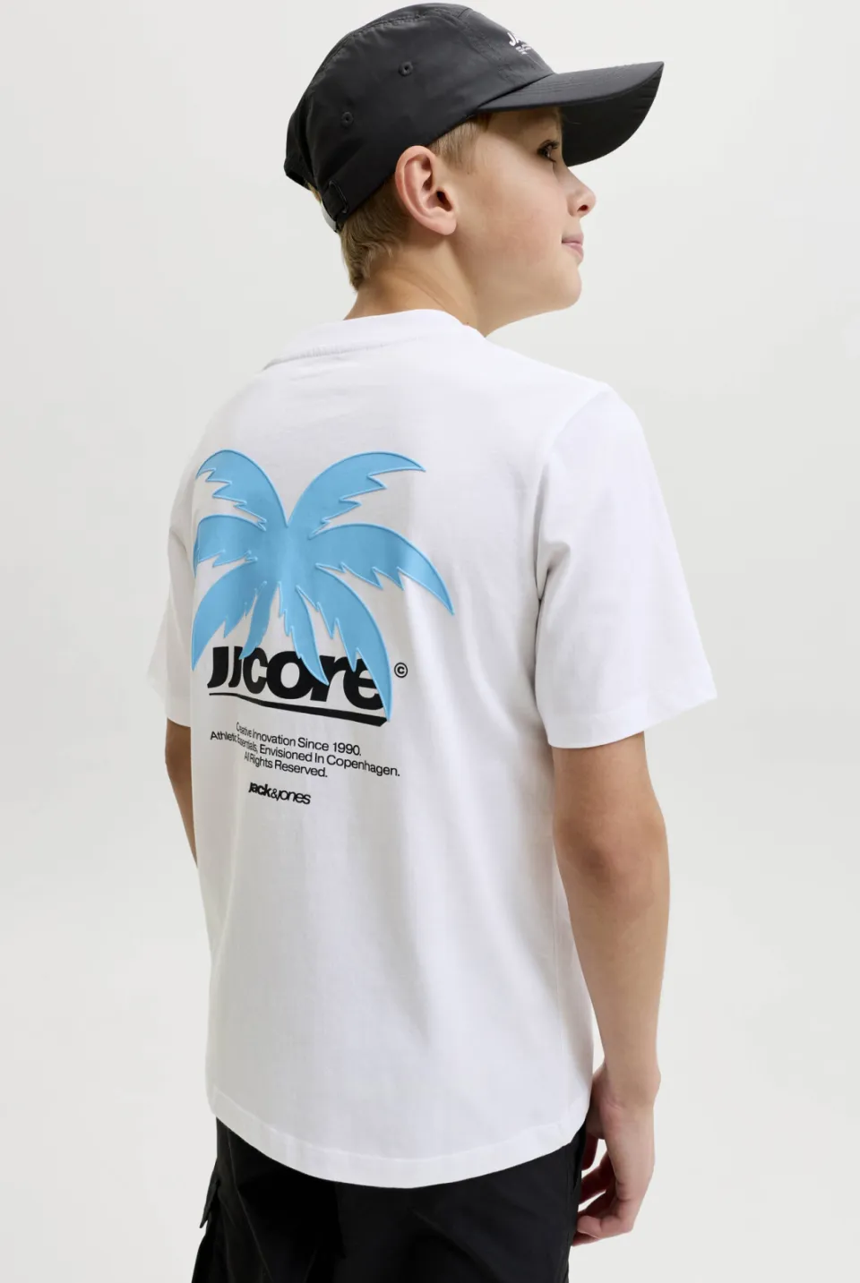 Jack & Jones t-shirt wit met kleine print, foto 5