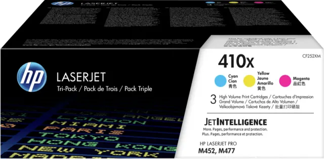 Hp 410X LaserJet Toner Cartridges CMY 3p cyaan