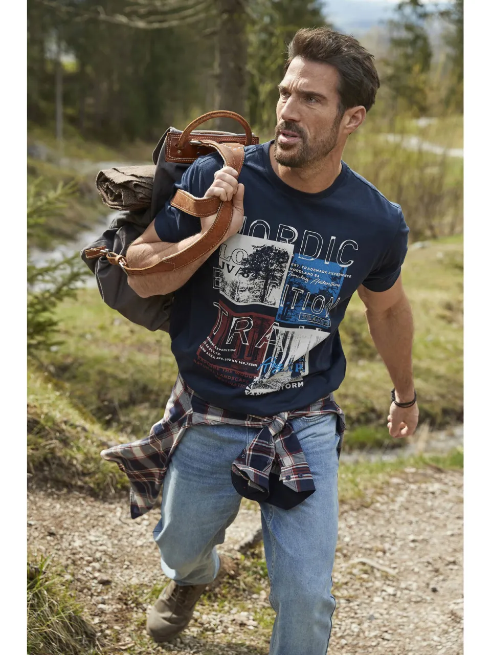 Jan Vanderstorm Tandrup T-shirt donkerblauw, foto 4
