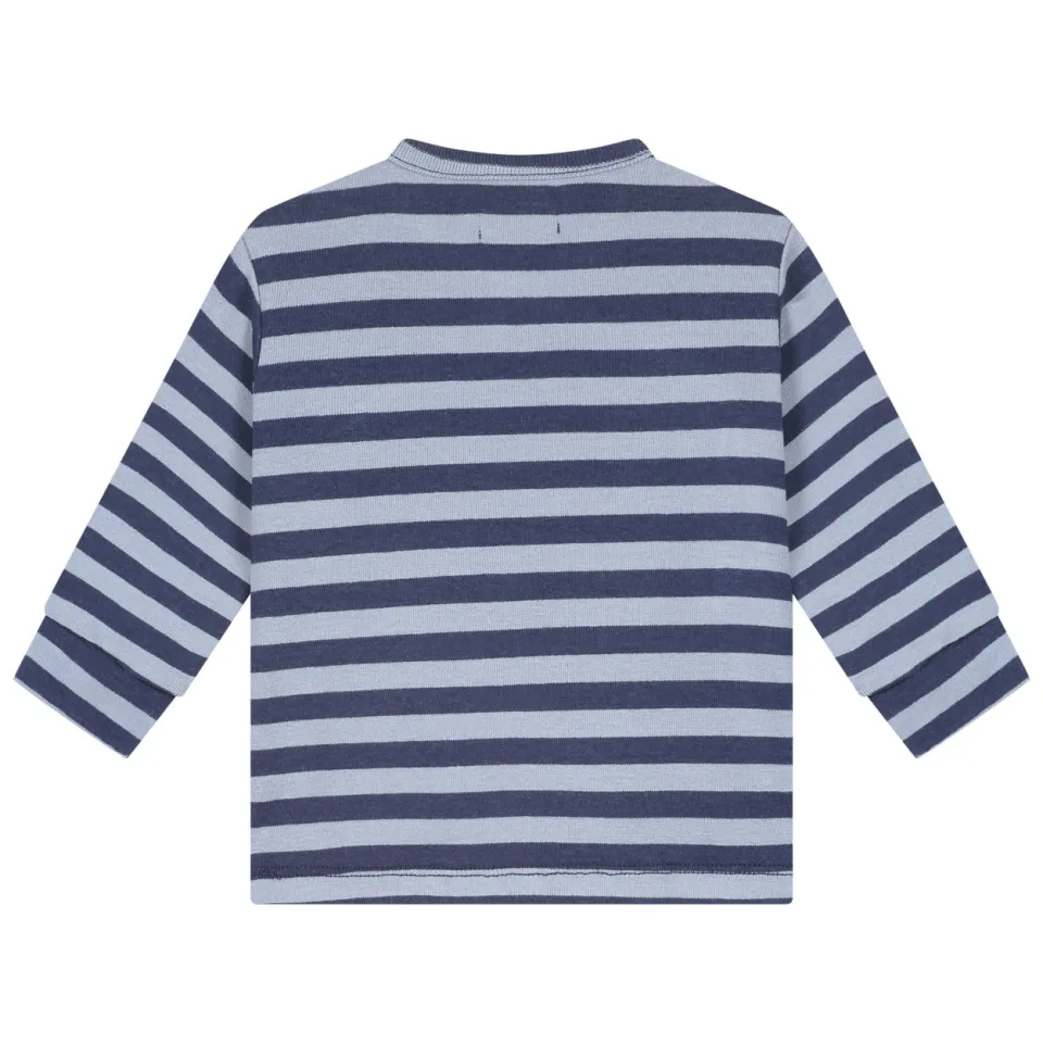 A Tiny Story gestreepte longsleeve donkerblauw, foto 3