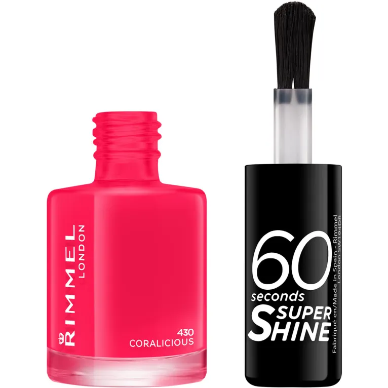 Rimmel London 60 Seconds Super Shine 430 Coralicious nagellak roze