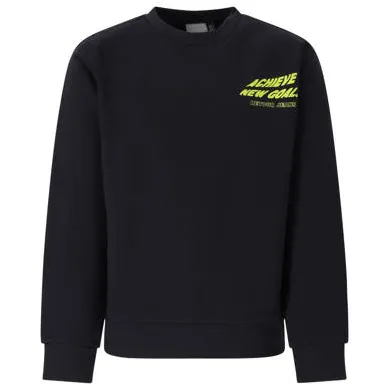 Retour Jeans rechtvallende sweater met backprint - donkergrijs Backprint