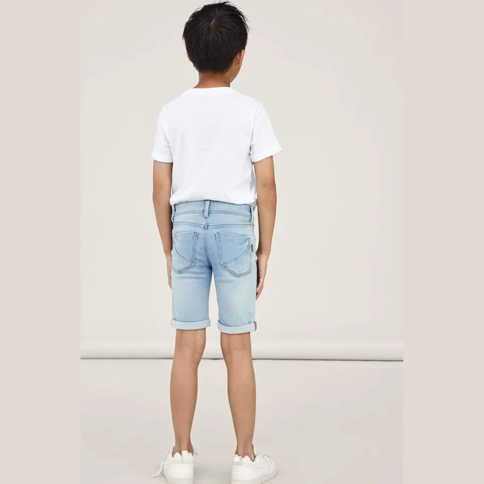 NAME IT Sofus jeansshort lichtblauw light blue denim, foto 8