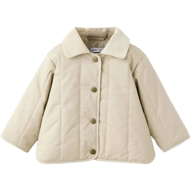 Mango Kids gewatteerde jas beige