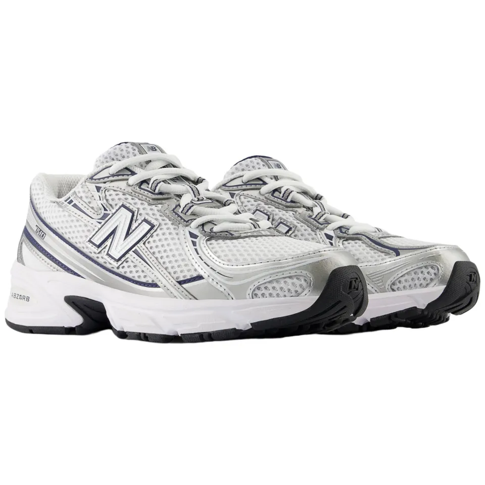 New Balance 740 mesh sneakers - wit/donkerblauw, foto 6