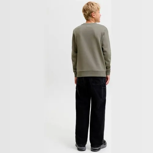 Jack & Jones JUNIOR sweater met logo - grijsgroen, foto 3