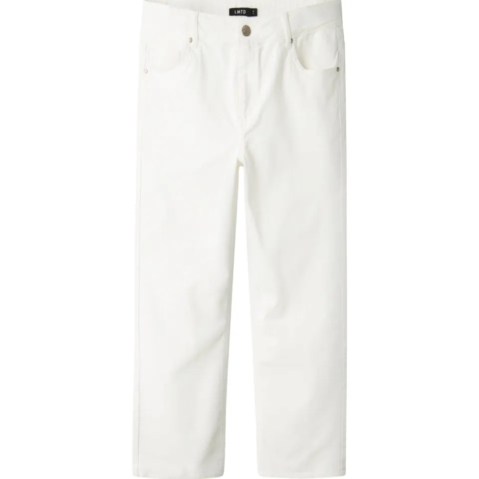 LMTD straight regular waist broek wit, foto 2