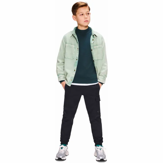 Retour Jeans Hidde cargobroek zwart Donkergrijs