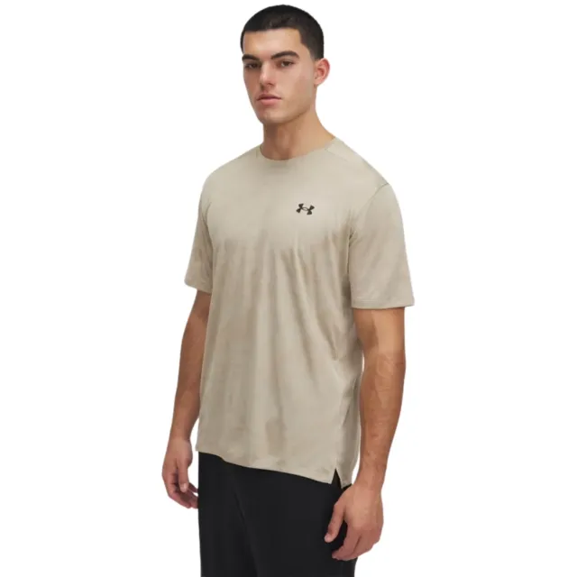 Under Armour Tech Vent Jacquard Sportshirt heren khaki