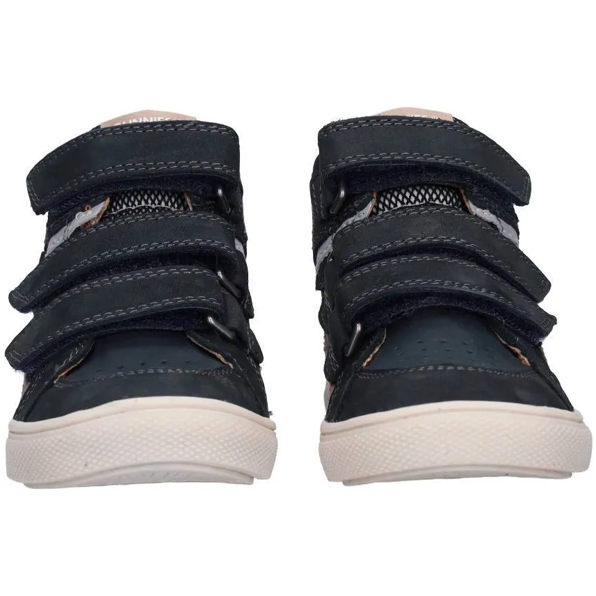 BunniesJR leren sneakers - donkerblauw/taupe, foto 6