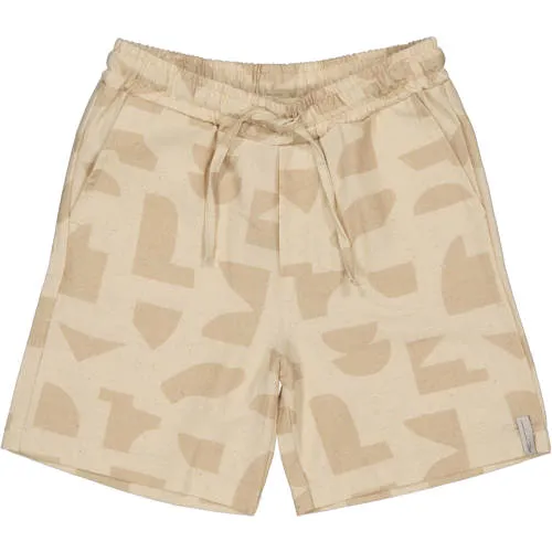 Levv Little korte broek zandkleur met print, foto 2