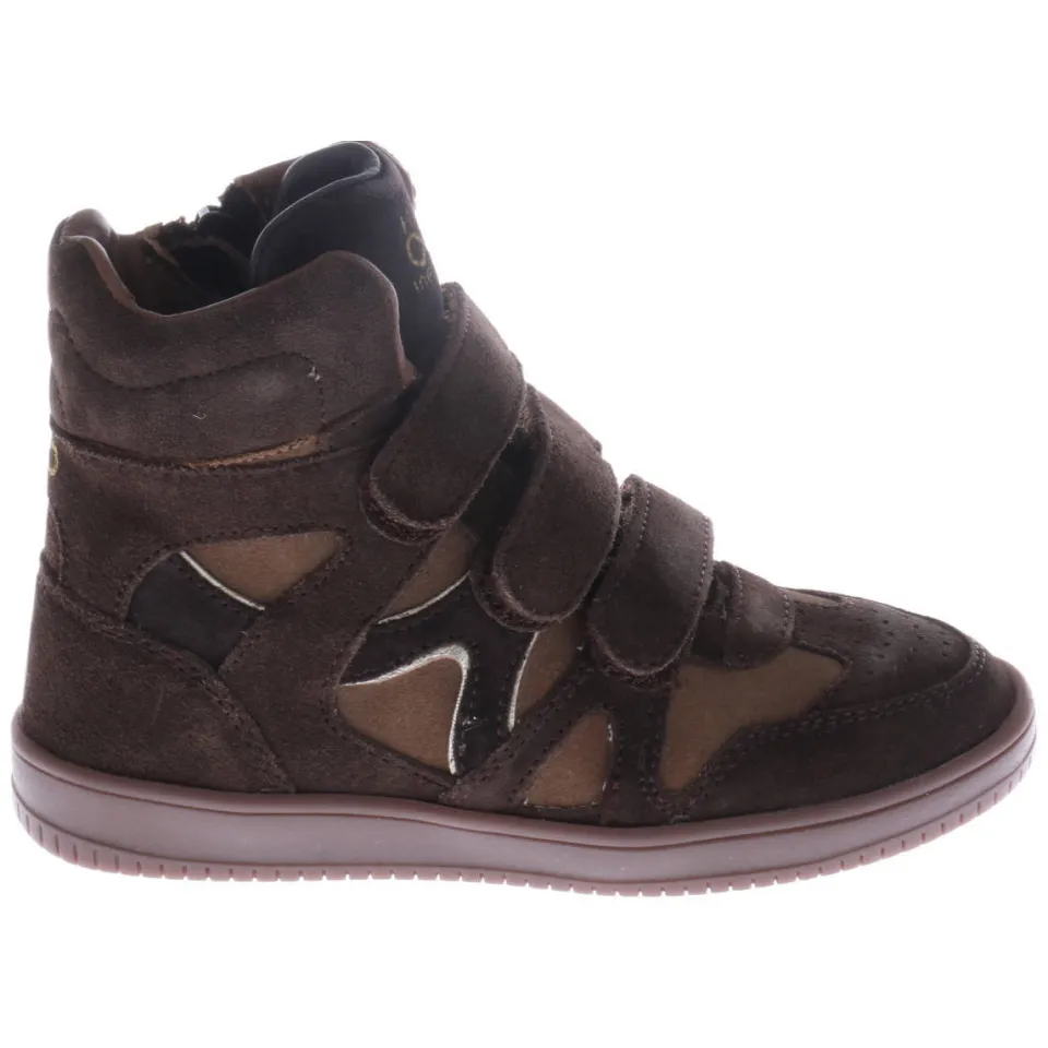 Hip suède sneakers donkerbruin