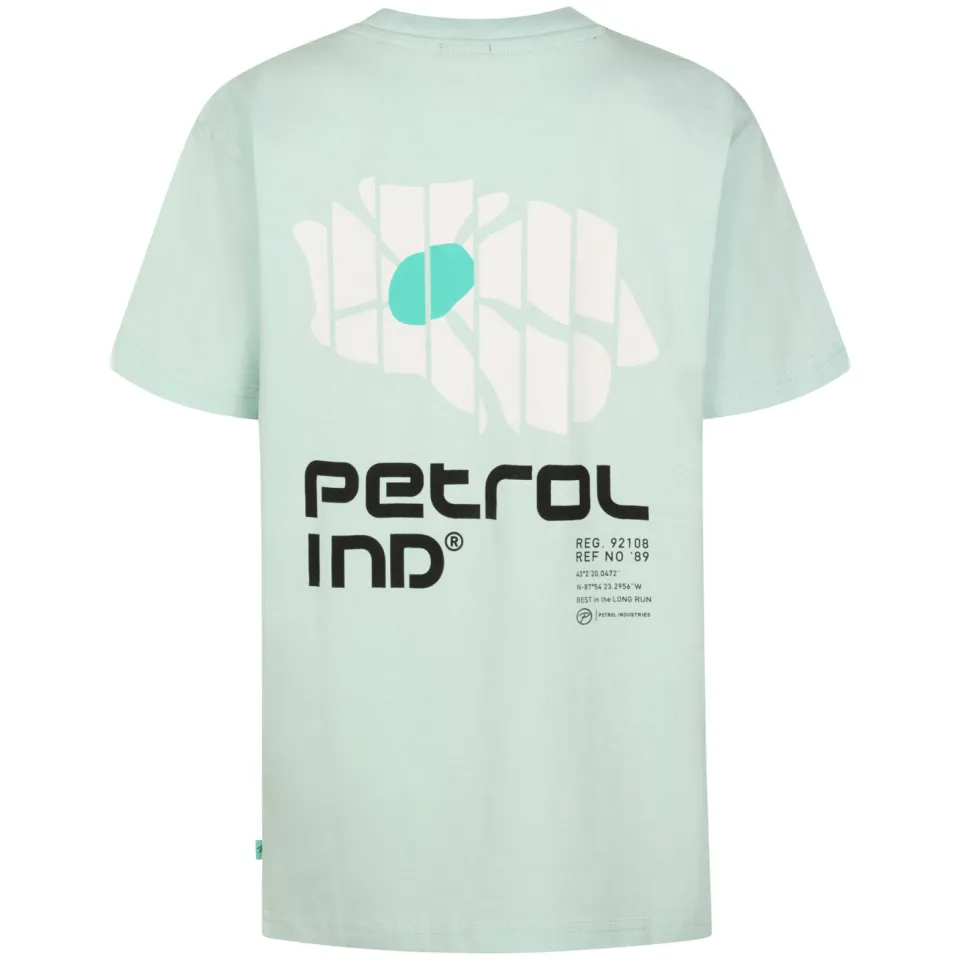 Petrol Industries t-shirt met backprint mintgroen, foto 3