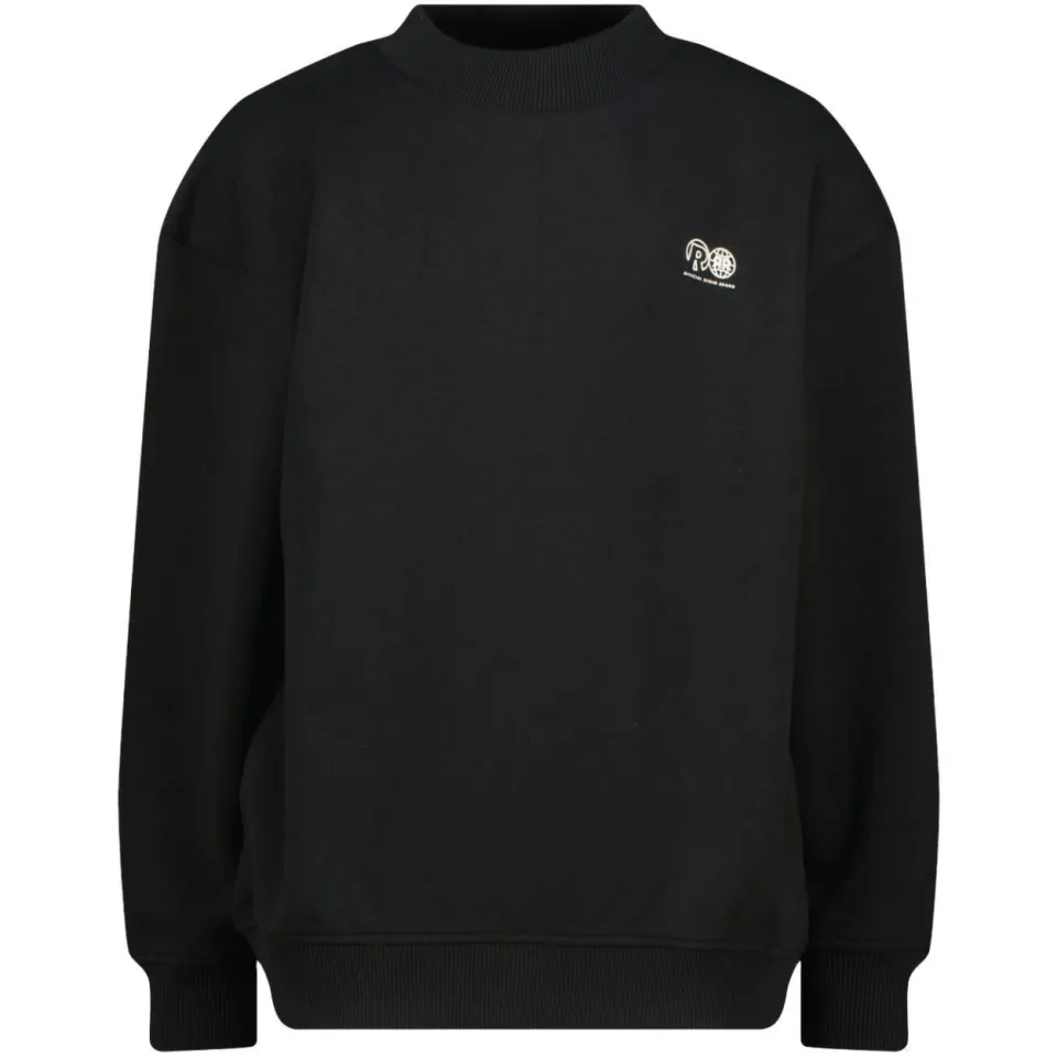 Raizzed boxy sweater met backprint - zwart, foto 2