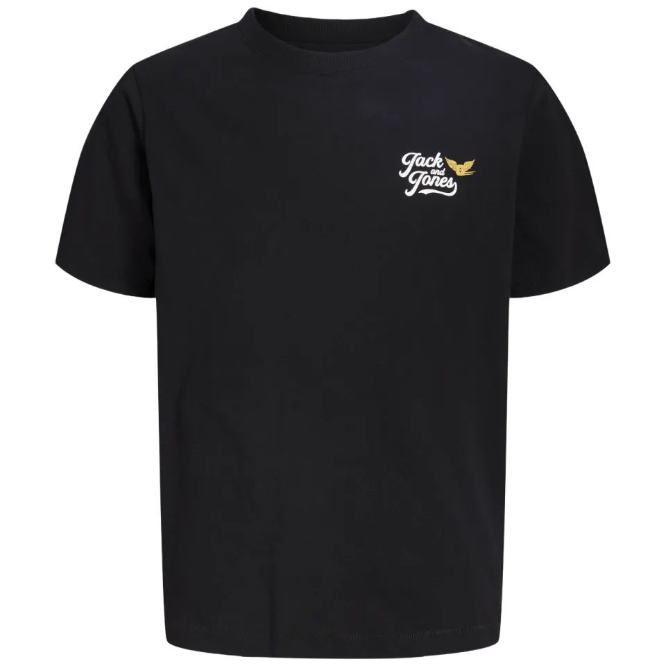 Jack & Jones junior t-shirt met backprint zwart, foto 2