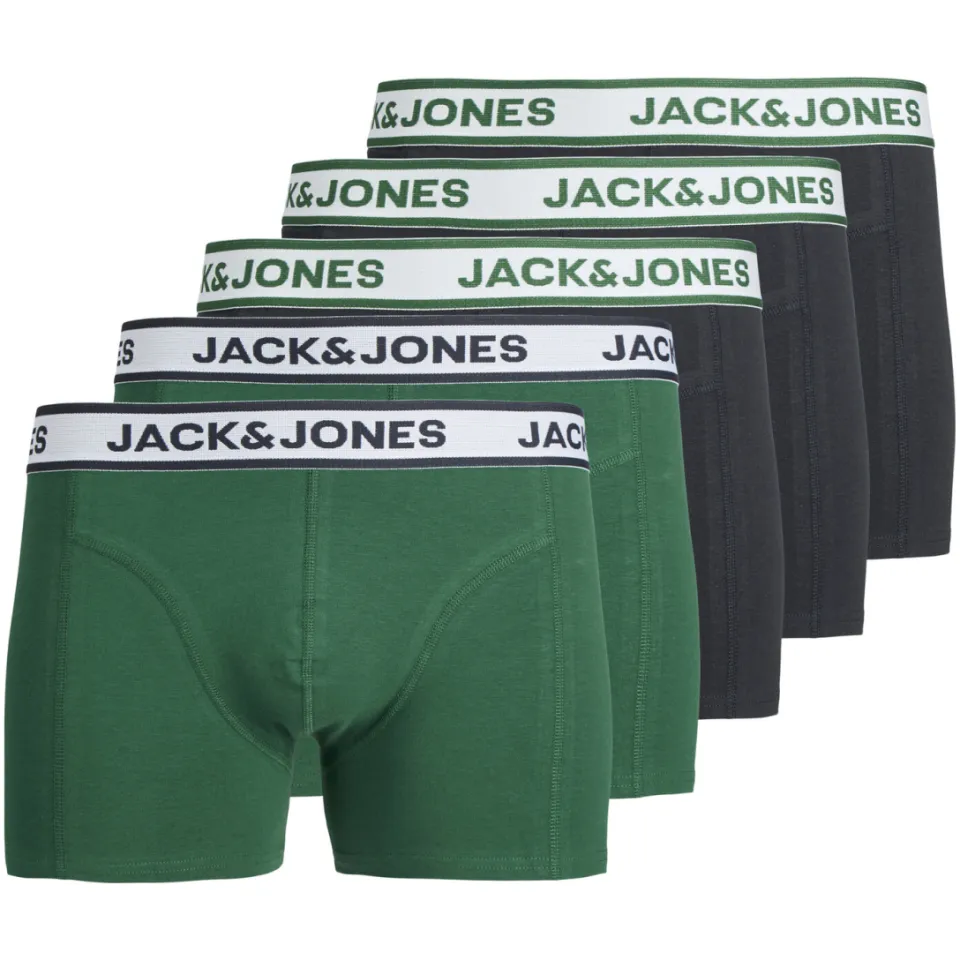 Jack & Jones boxershort JACNOLAN (set van 5) groen/zwart, foto 3