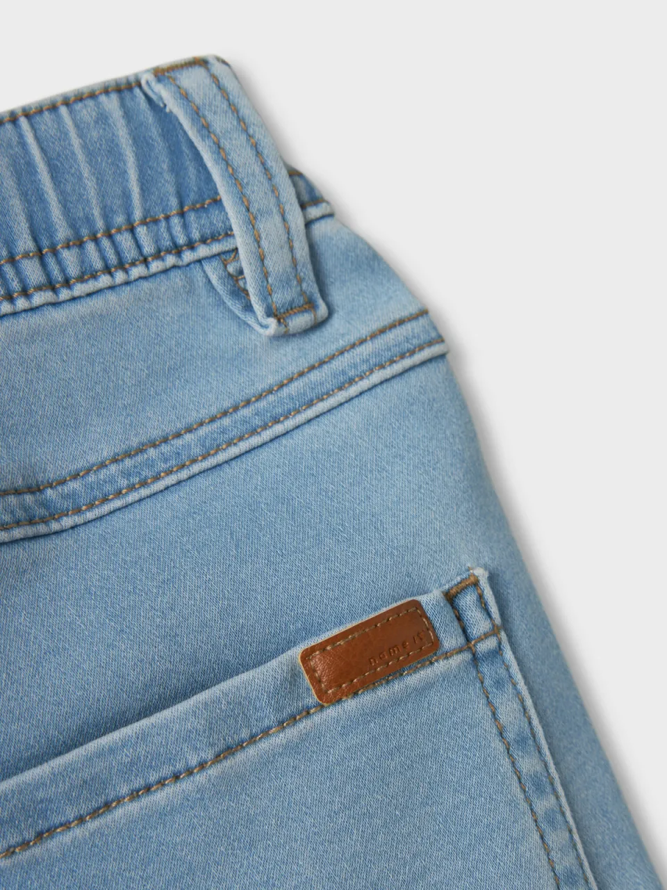 NAME IT KIDS slim fit regular waist jeans light blue denim, foto 5