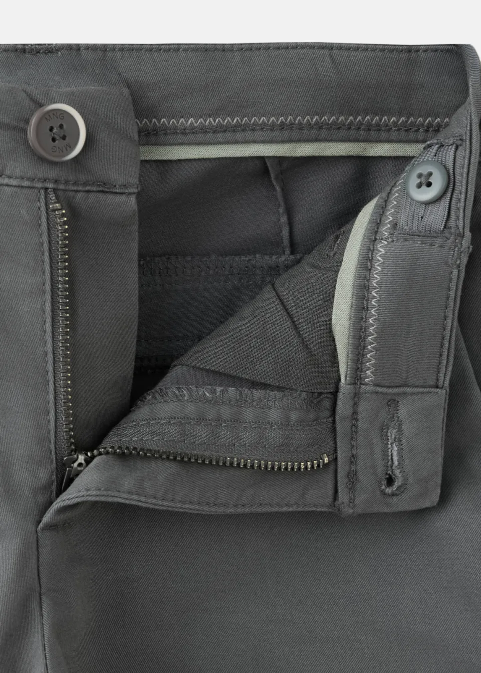 Mango Kids lange chino antraciet, foto 4