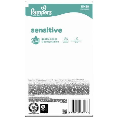 Pampers Sensitive babydoekjes 1200 stuks
