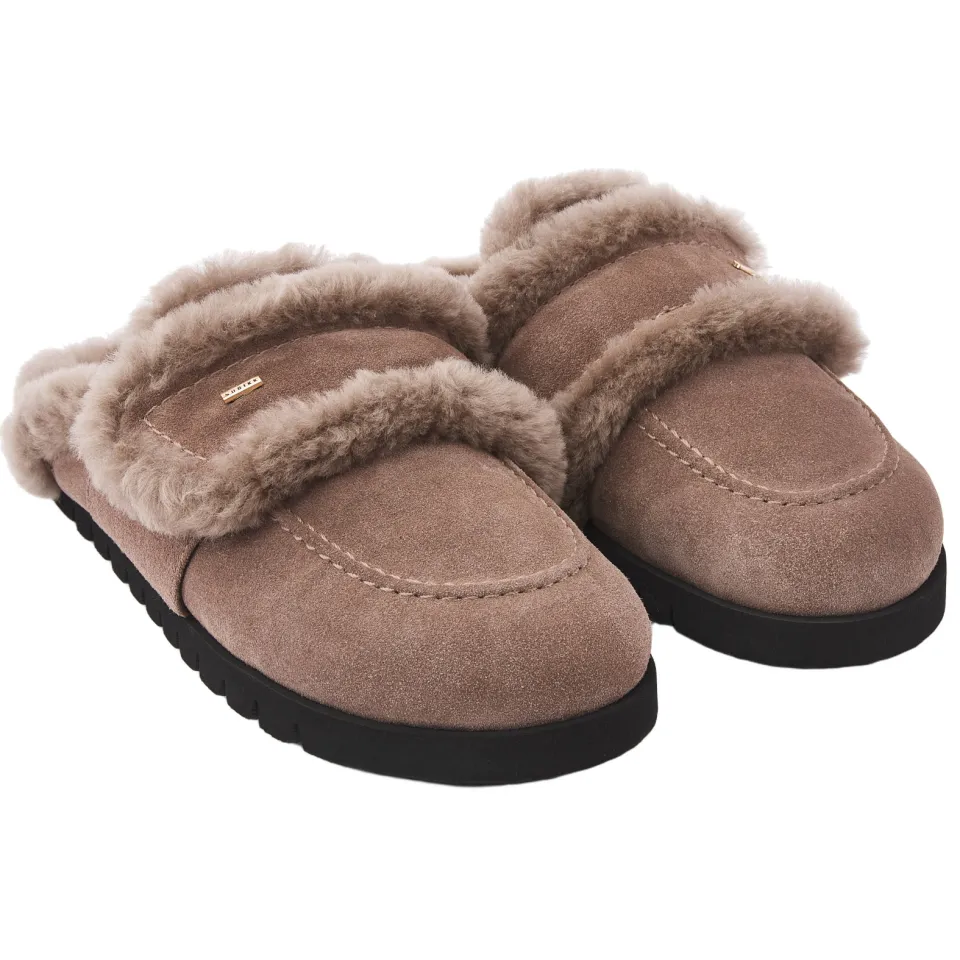 Nubikk Teddy Furry II clogs taupe, foto 3