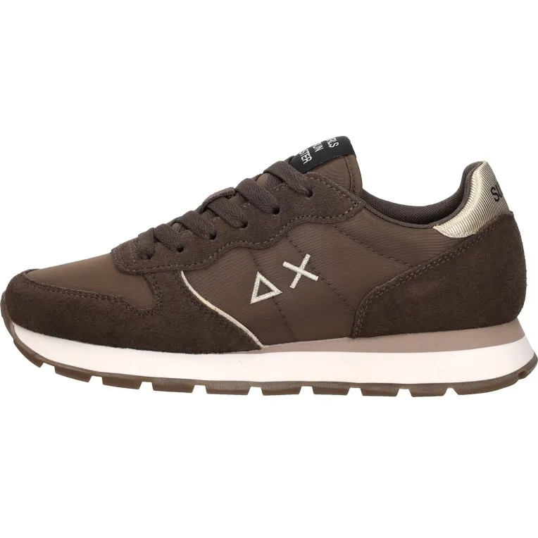 Sun68 Ally Silver Gold lage sneakers bruin, foto 2