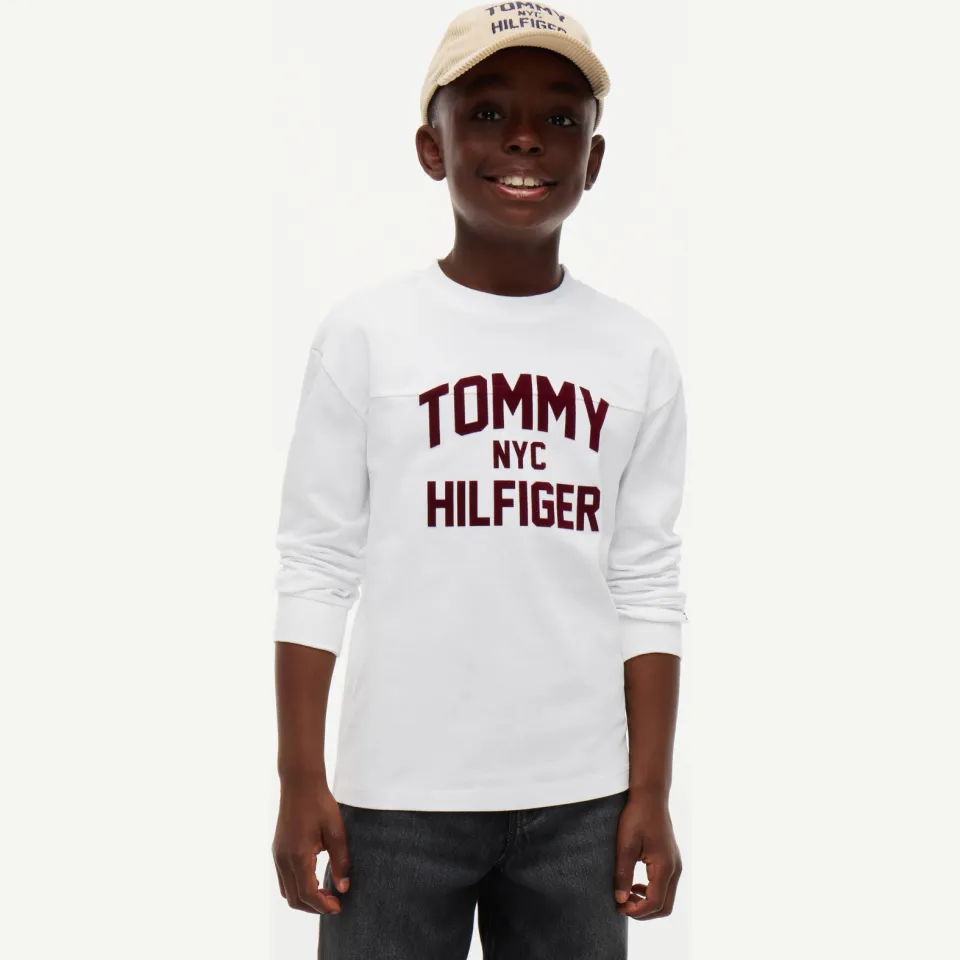 Tommy Hilfiger longsleeve met logo wit, foto 6