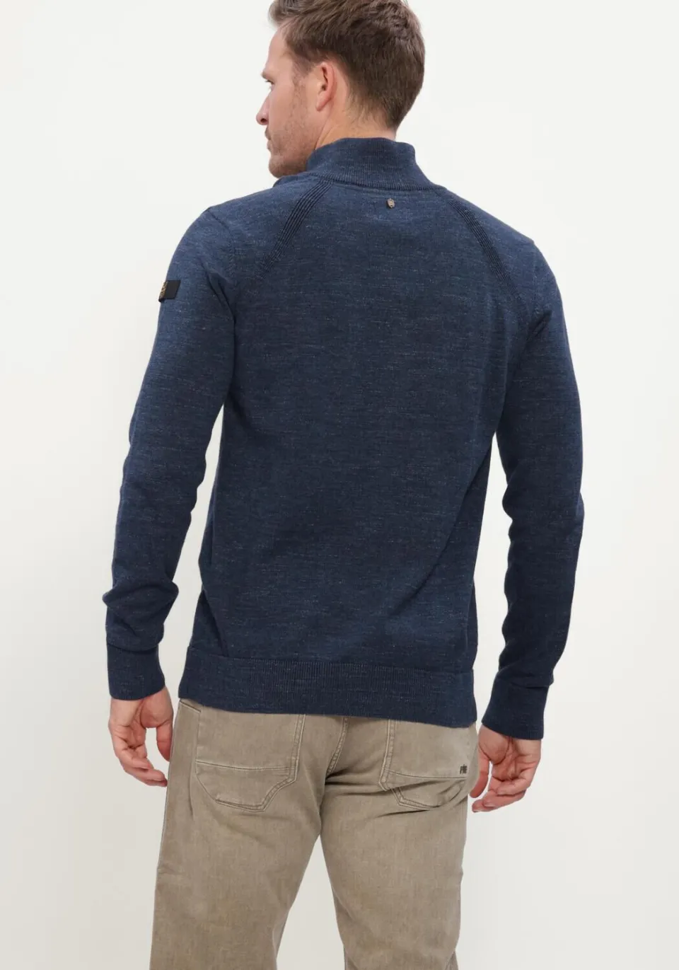 PME Legend katoenen regular fit gemêleerde trui - salute, foto 6