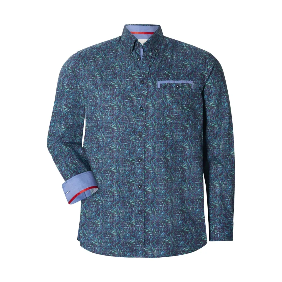 Babista regular fit overhemd Plus Size met print - donkerblauw, foto 3