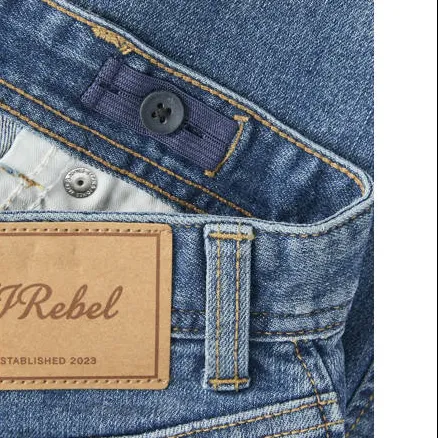 JJ Rebel Junior regular jeansshort medium blue denim, foto 6