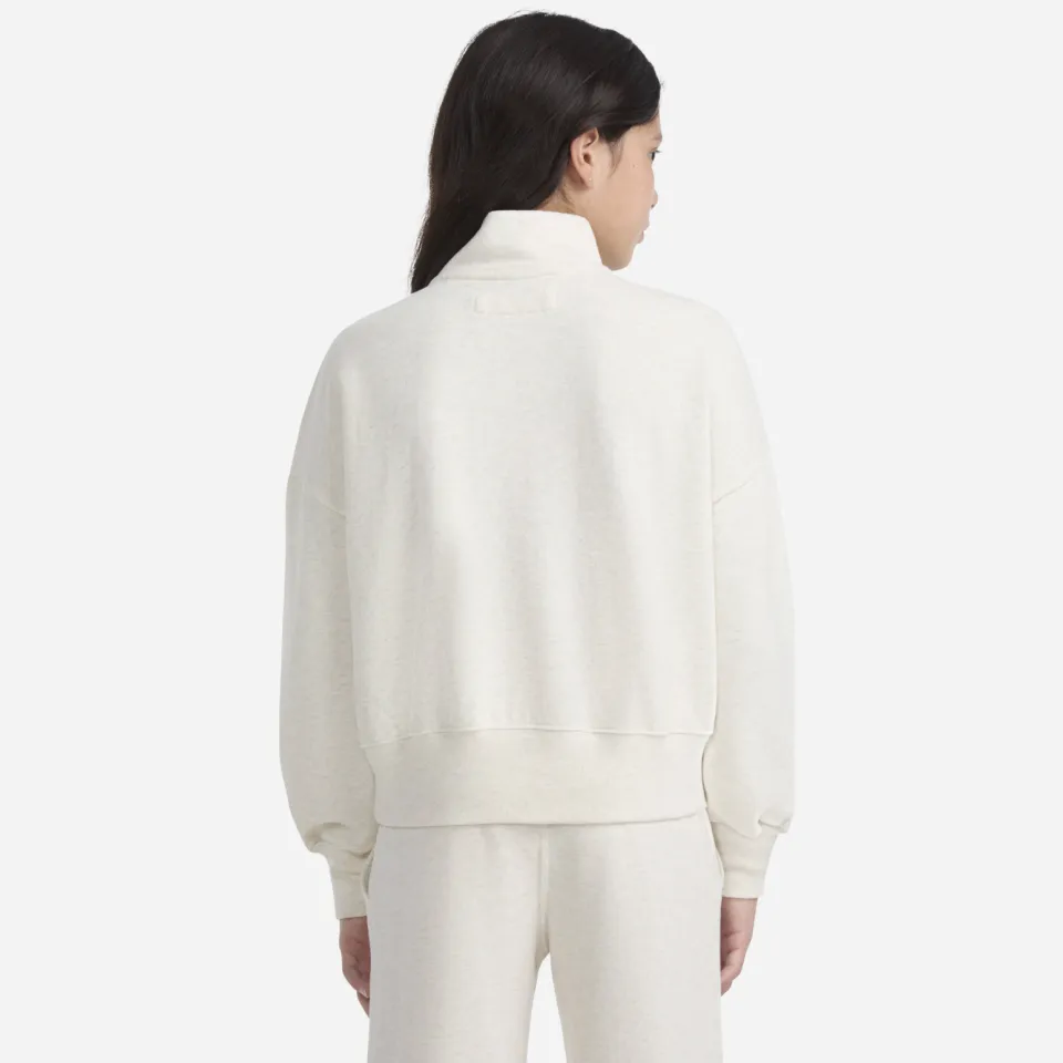 Abercrombie & Fitch fleecetrui ecru, foto 8