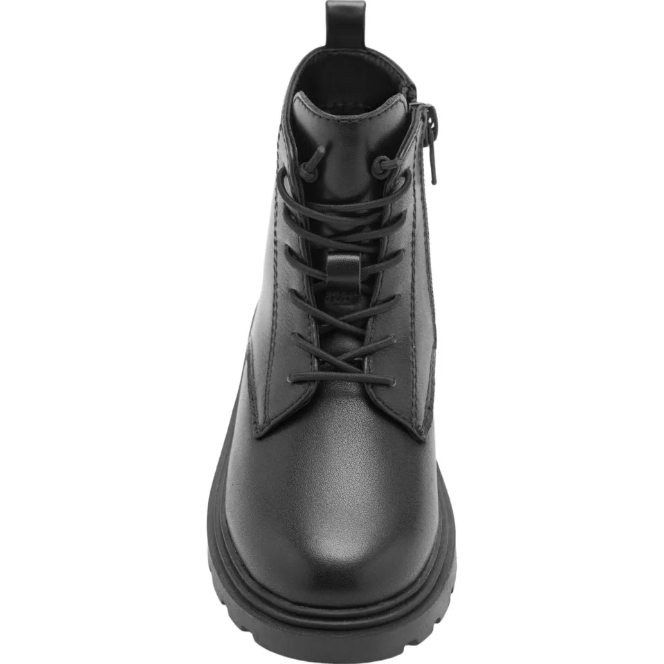 Mango Kids leren enkelboots met profielzool - zwart, foto 2