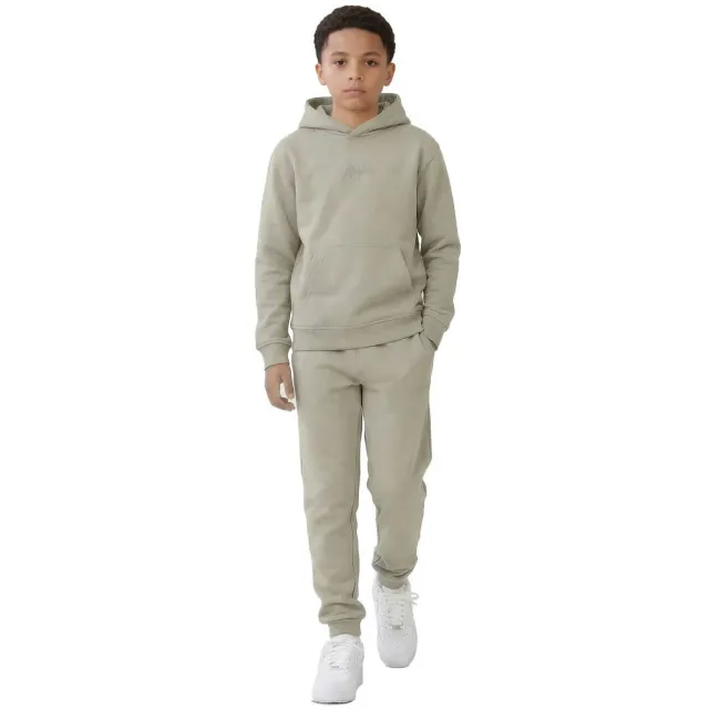 Malelions hoodie met backprint - groen