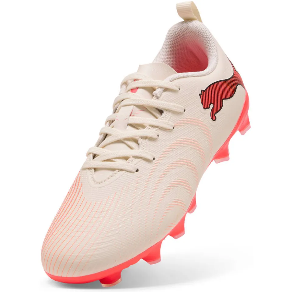 Puma Future 9 Play junior imitatieleren voetbalschoenen - beige/rood, foto 3