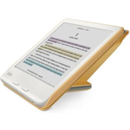 Kobo Libra Colour SleepCover hoes geel, foto 2