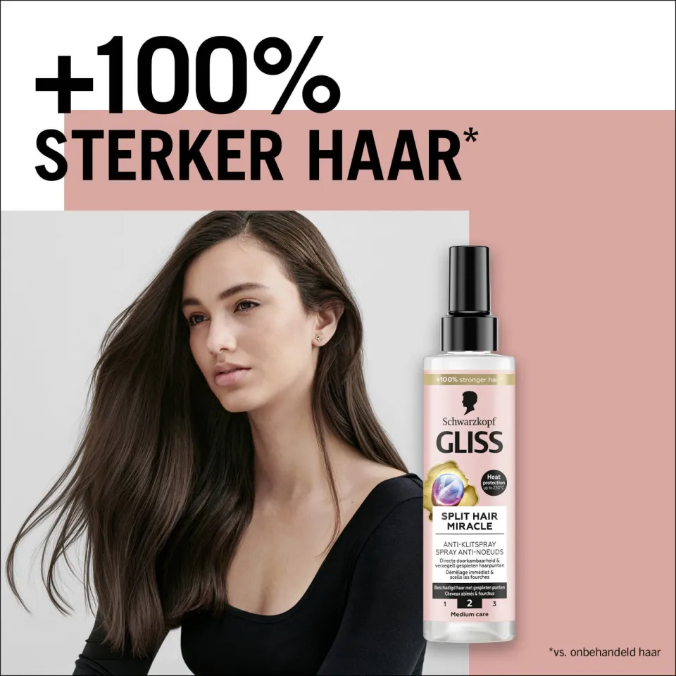 Gliss Split end Miracle Anti-klit spray - 6 x 200 ml - voordeelverpakking, foto 4