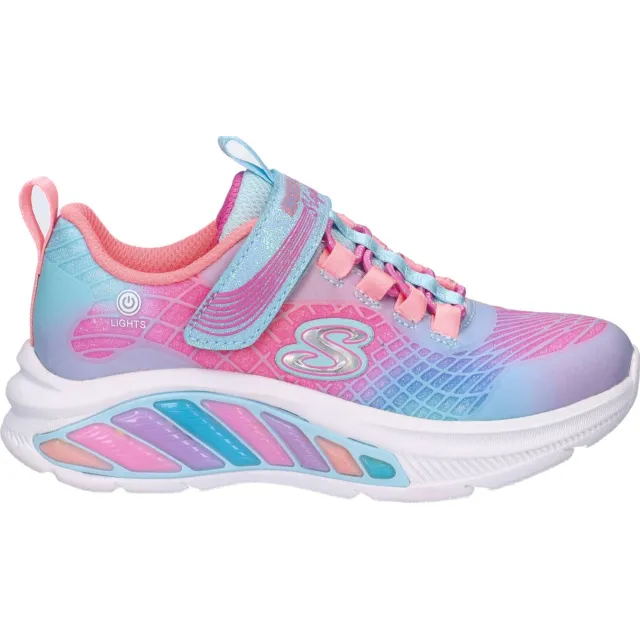 Skechers Rainbow Cruisers sneakers met lichtjes blauw/roze