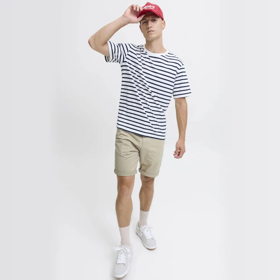Jack & Jones PANTS STUDIO JPSTBOWIE regular chino short beige Crockery