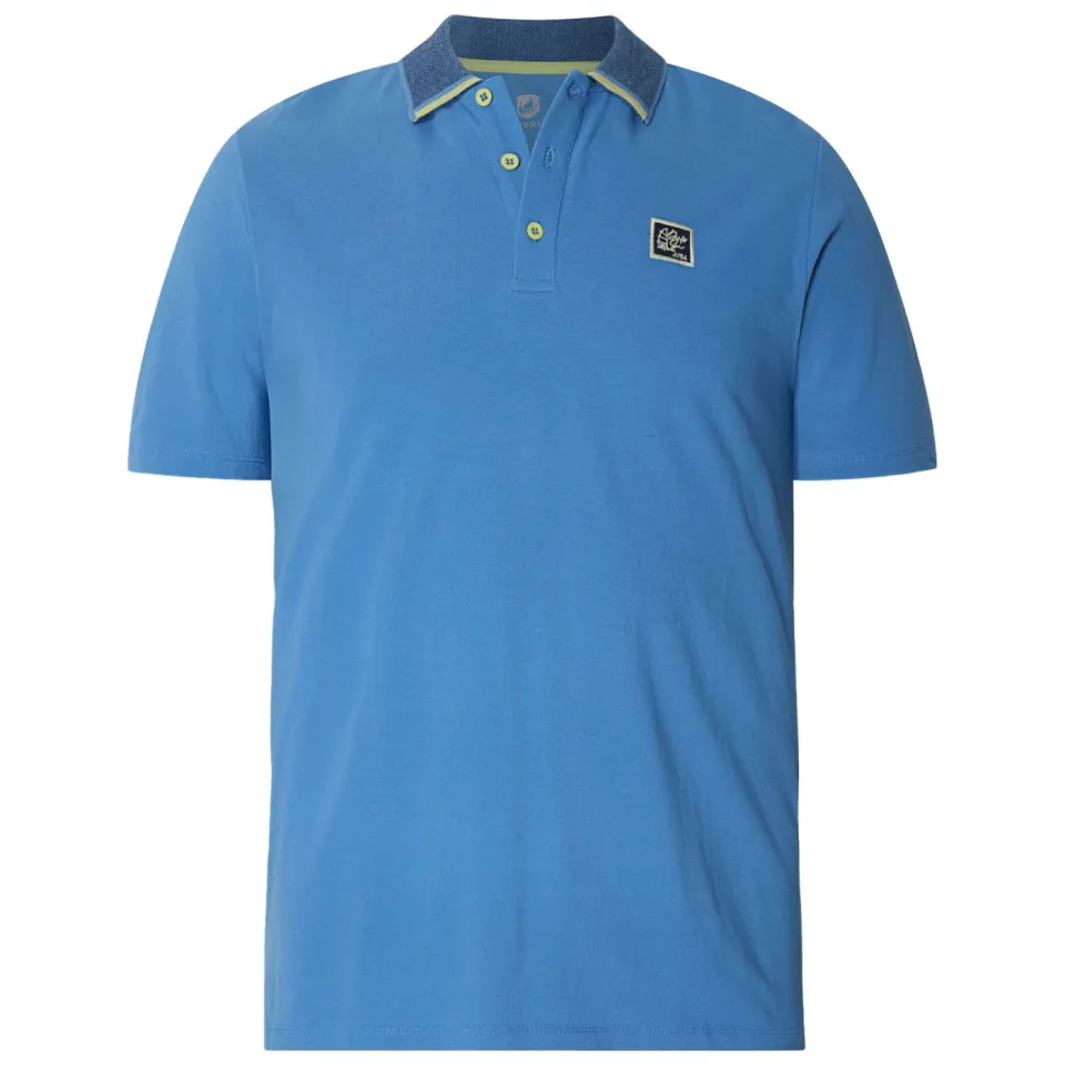 Jan Vanderstorm oversized polo Plus Size MORLAN blauw, foto 2