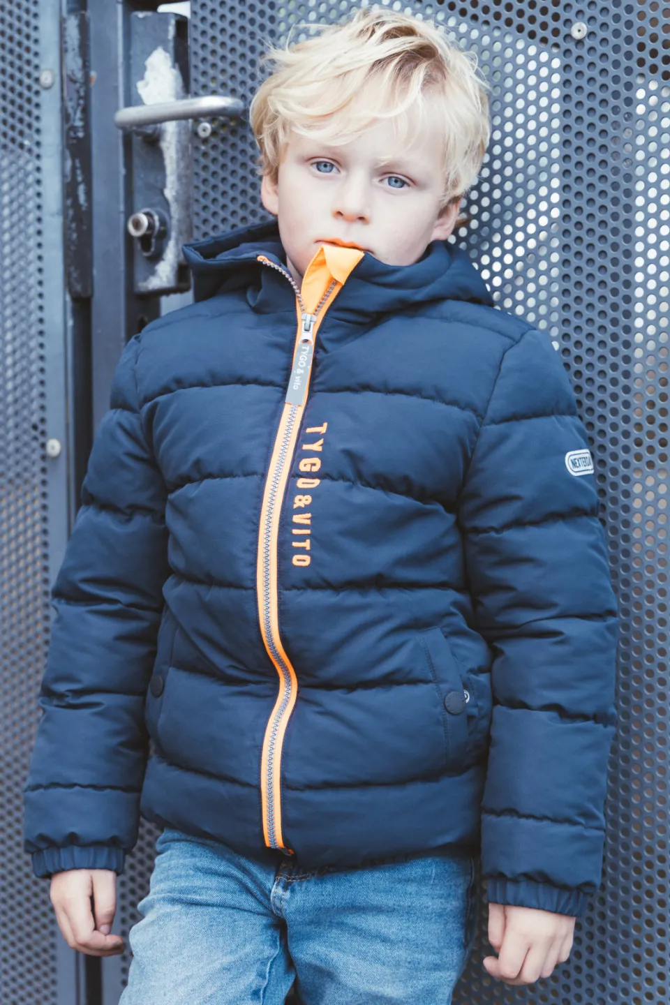 TYGO & vito gewatteerde winterjas donkerblauw, foto 7