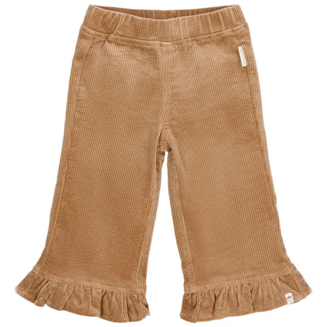 Little Dutch corduroy broek met ruches beige, foto 2