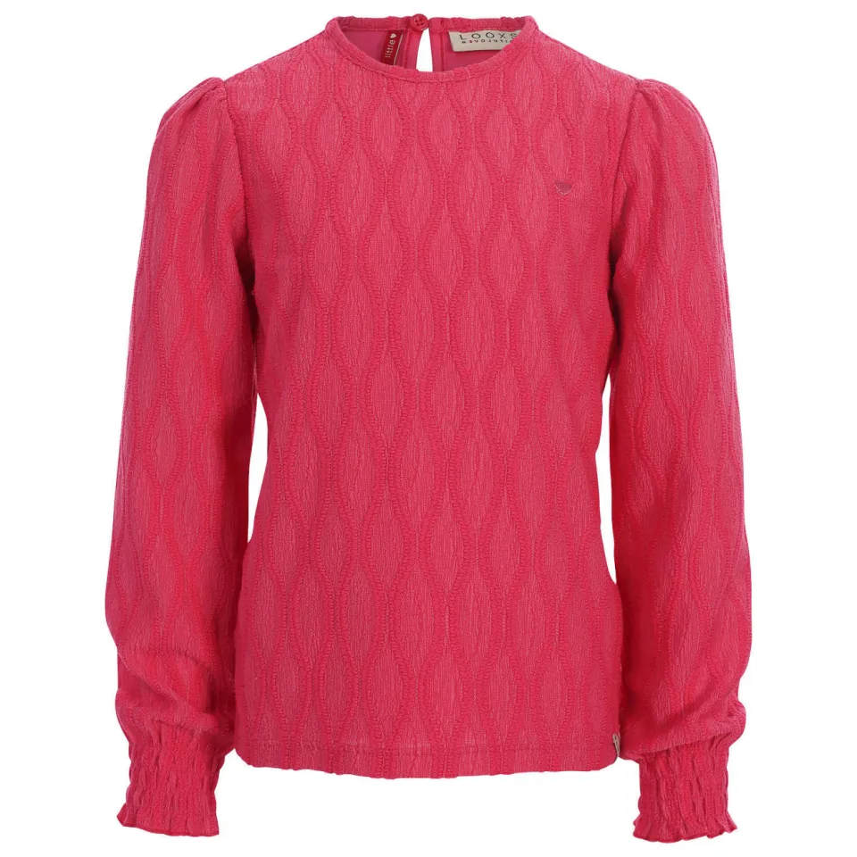 LOOXS little kanten longsleeve roze, foto 3
