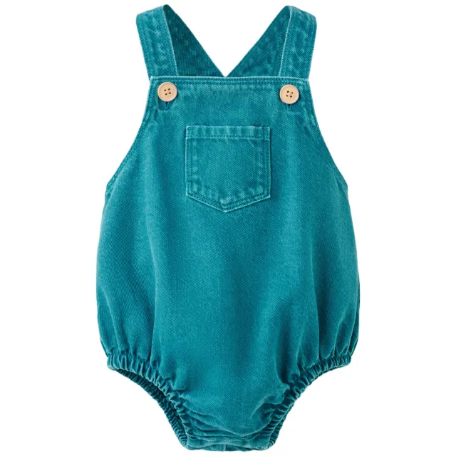 Mango Kids katoenen romper - blauw, foto 2