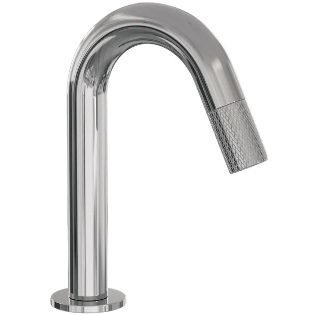 Brauer Opbouw Fonteinkraan Brauer Chrome Carving Edition Met Gebogen Uitloop Chroom