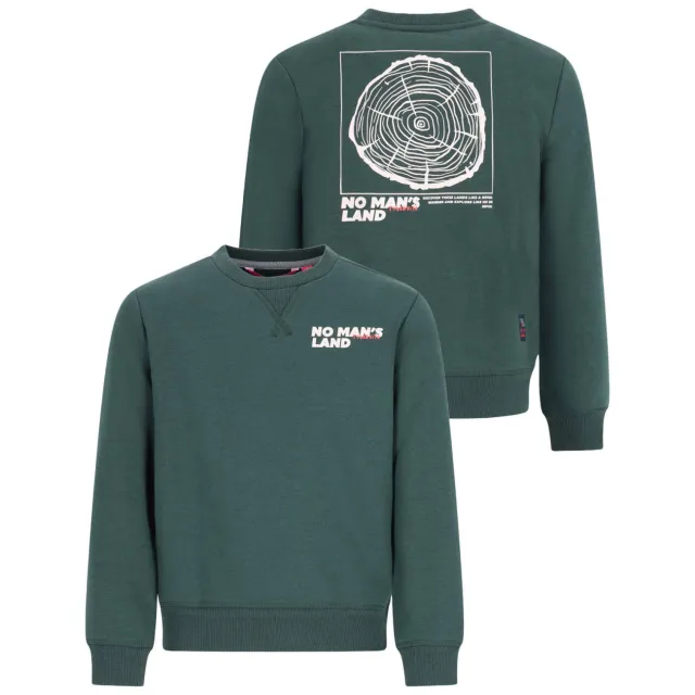 TYGO & vito sweater met backprint - donkergroen, foto 2