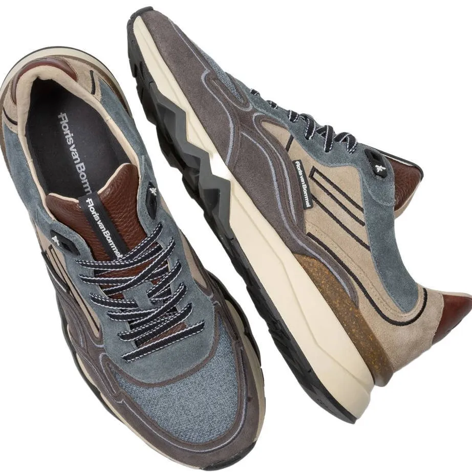 Floris Van Bommel De Zager 03.21 suède sneakers - blauw, foto 4