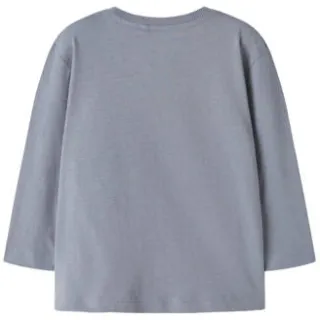 NAME IT rechtvallende longsleeve met print lichtblauw, foto 2